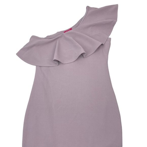 NWT GUESS Bella One Shoulder Dress Sz Small Dusty Lilac - Picture 2 of 5
